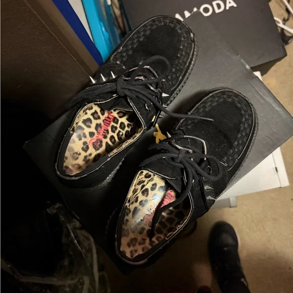 Demonia Black Platform Creeper 206 Size 9 - Picture 4 of 10